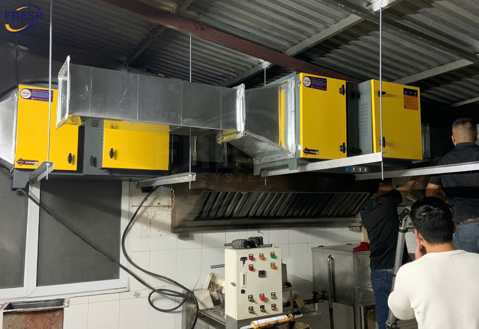 may-loc-tinh-dien-xu-ly-khi-thai-bep-bo-kho-linh-chi